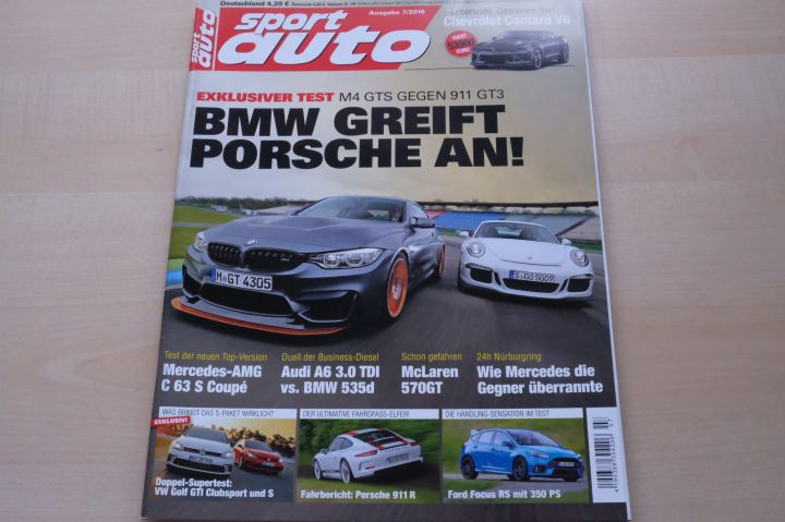 Deckblatt Sport Auto (07/2016)